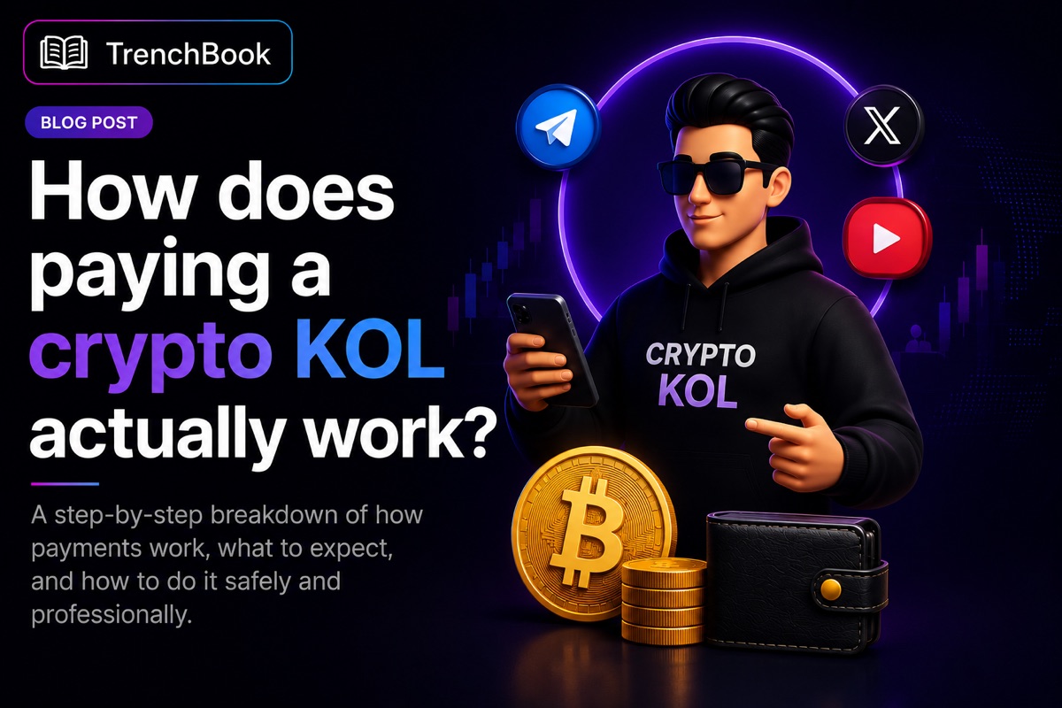 How does paying a crypto KOL actually work — a step-by-step breakdown of how payments work through booking, escrow, publication, and verification, and how to do it safely and professionally.